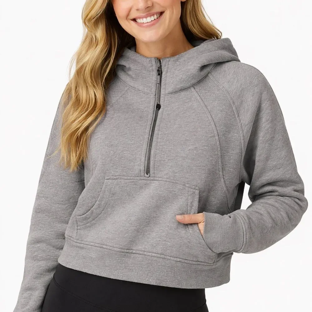 lululemon Cropped Scuba Hoodie Sweatshirt